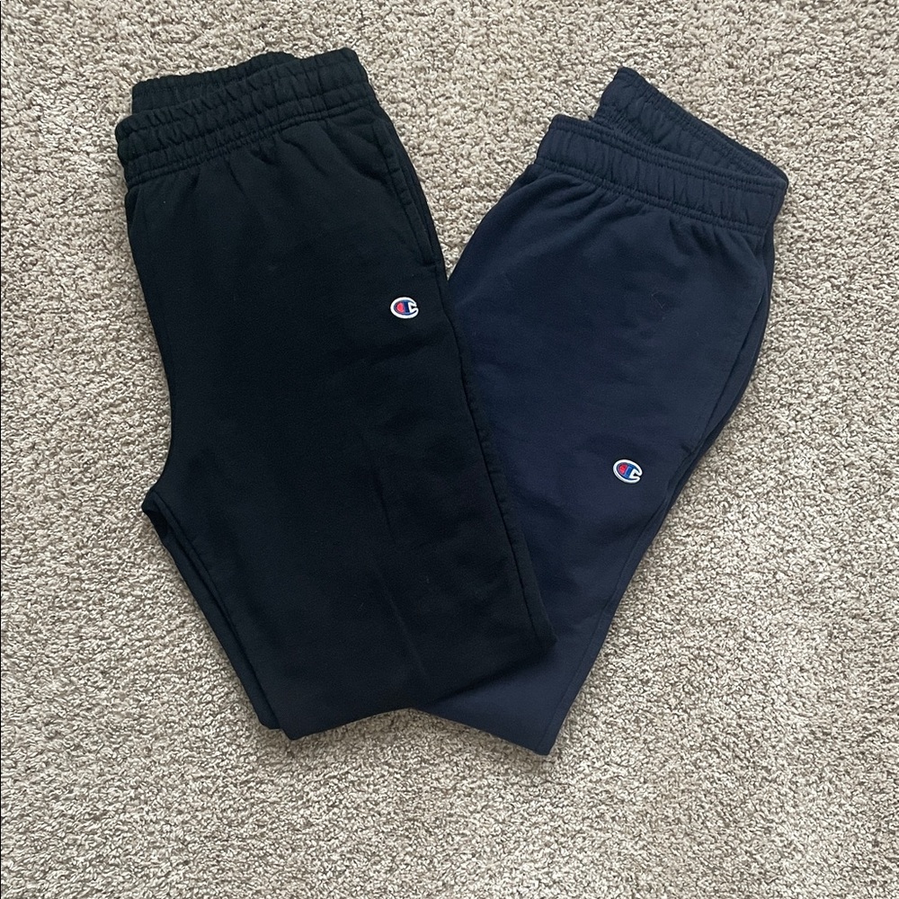 Champion Men's Black and Navy Joggers